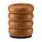Glitzhome® 19.5" Coffee Brown Upholstered Storage Ottoman